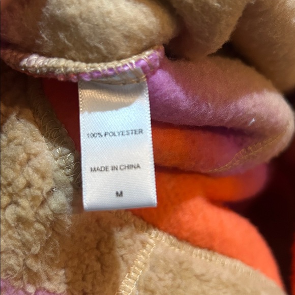 Koolaburra by Ugg Soft Fuzzy Vibrant Orange and Purple Fleece - Picture 6 of 6